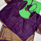 Semi Gadwal  Silk Paithani Green Purple Saree