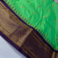 Semi Gadwal  Silk Paithani Green Purple Saree