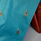 Semi Gadwal  Silk Paithani Blue Red Saree