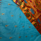 Semi Gadwal  Silk Paithani Blue Red Saree