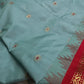 Gadwal Semi Silk Blue Red Saree
