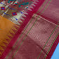Semi Gadwal  Silk Paithani Yellow Red Saree