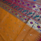 Semi Gadwal  Silk Paithani Yellow Red Saree