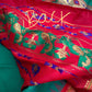 Semi Gadwal  Silk Paithani Green Red Saree