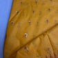 Semi Gadwal  Silk Paithani Yellow Red Saree