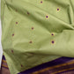 Semi Gadwal  Silk Paithani Green Purple Saree