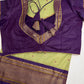 Semi Gadwal  Silk Paithani Green Purple Saree