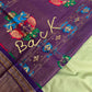 Semi Gadwal  Silk Paithani Green Purple Saree