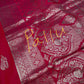 Self Weaving Pink Zari Silk Saree