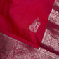 Self Weaving Pink Zari Silk Saree