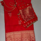 Self Weaving Pink Zari Silk Saree