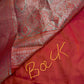 Self Weaving OrangeZari Silk Saree