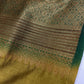 Raw Mango Light Weight Green Saree