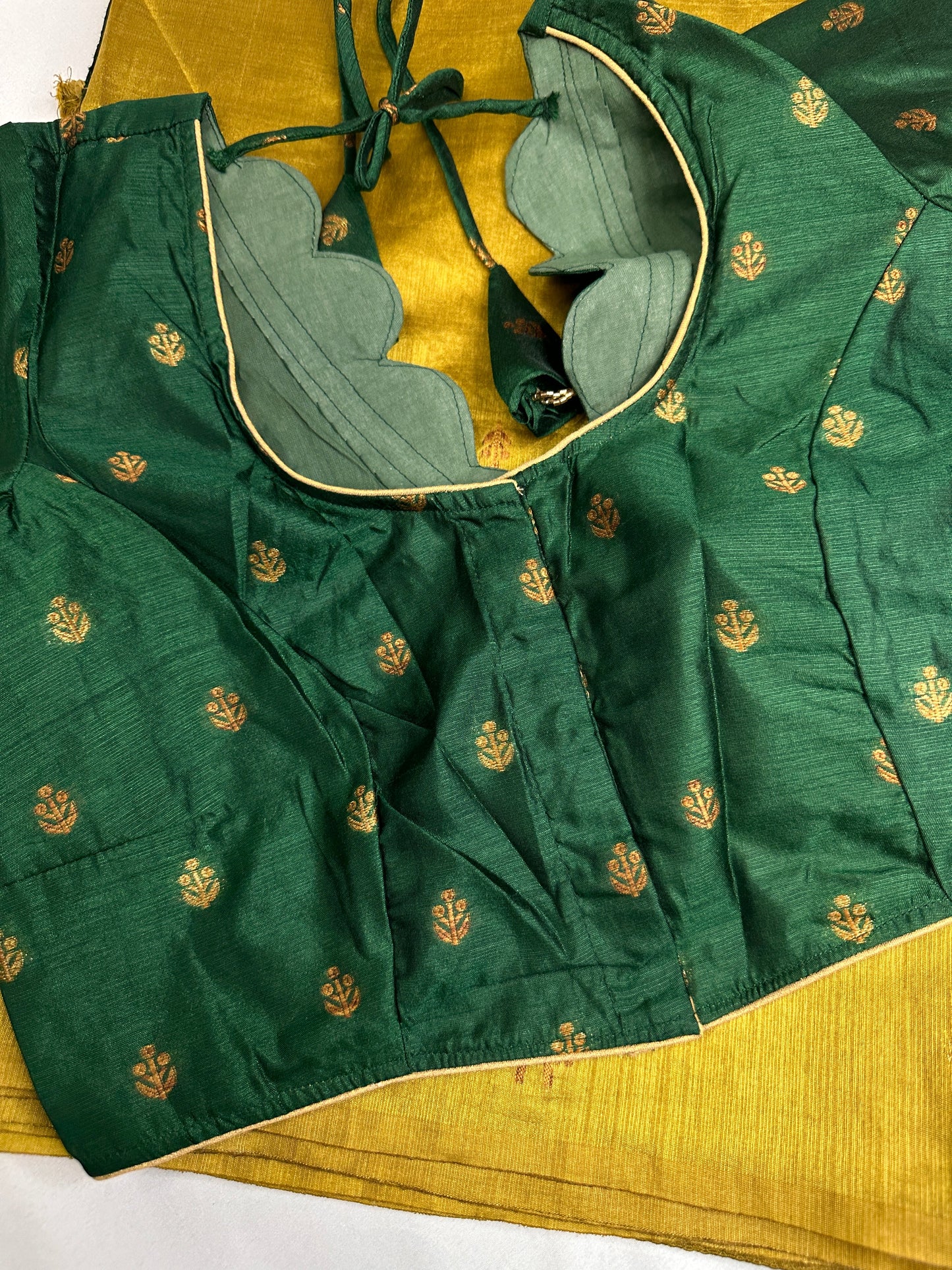 Raw Mango Light Weight Green Saree