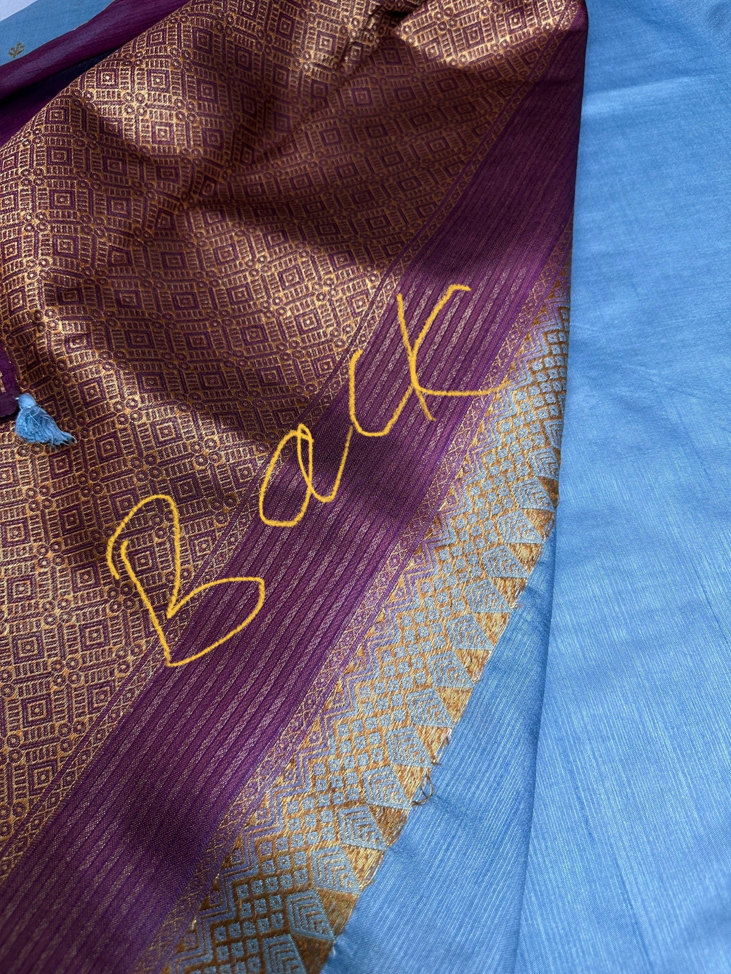 Raw Mango Light Weight Blue Saree