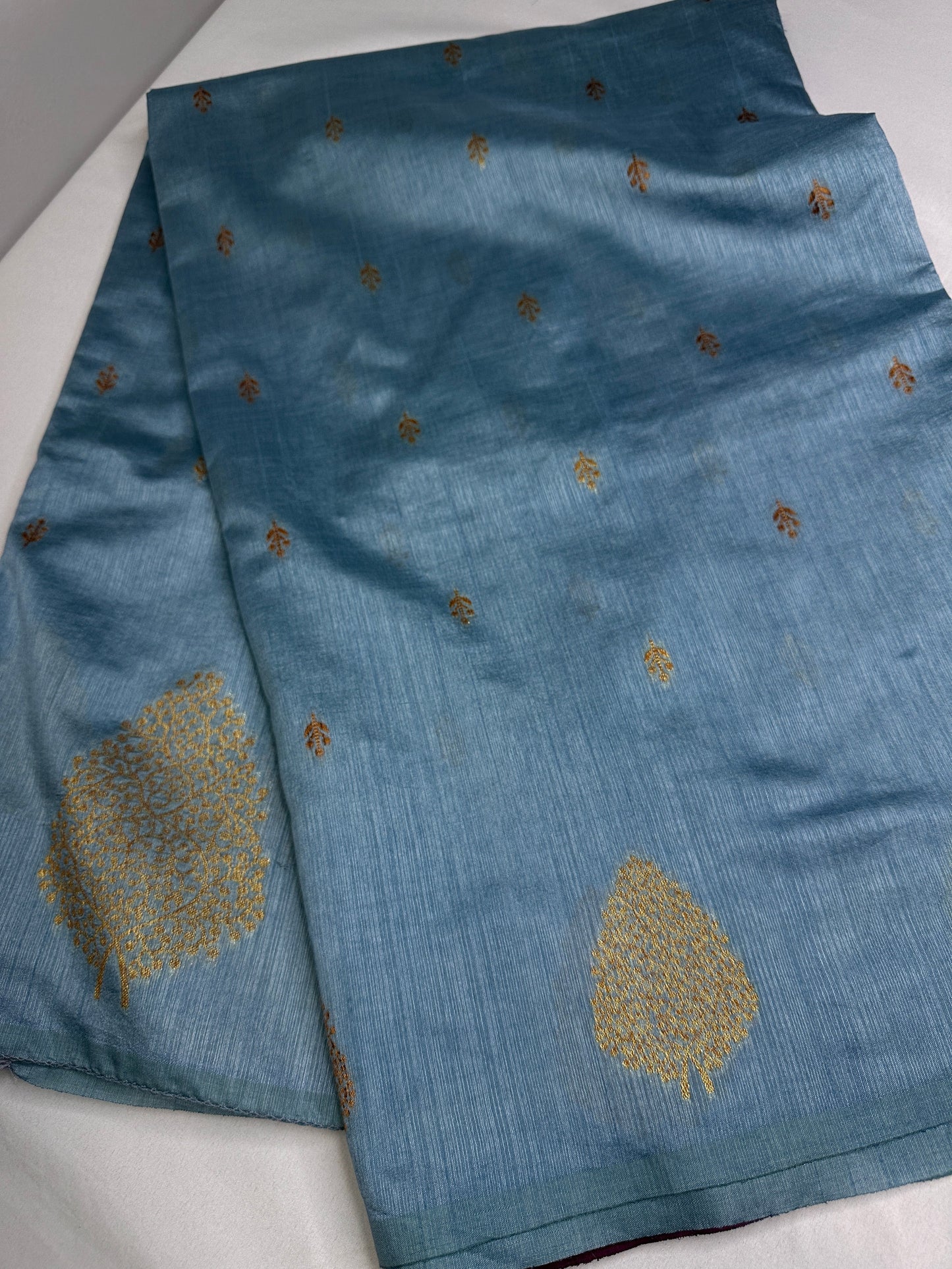 Raw Mango Light Weight Blue Saree