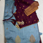 Raw Mango Light Weight Blue Saree