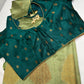 Raw Mango Light Weight Green Saree