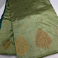Raw Mango Light Weight Green Saree