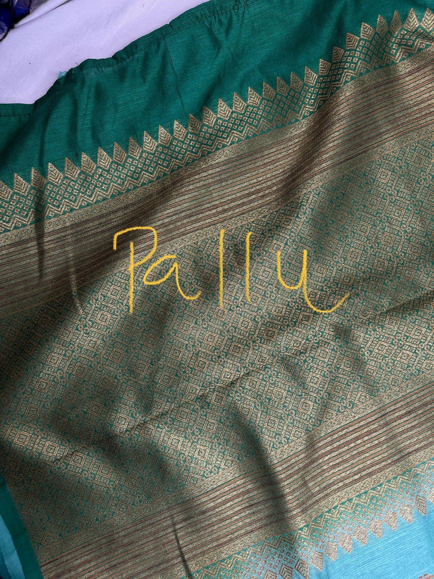 Raw Mango Light Weight Green Saree
