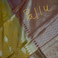 Kanchi Soft Silk Mustard Yellow Saree
