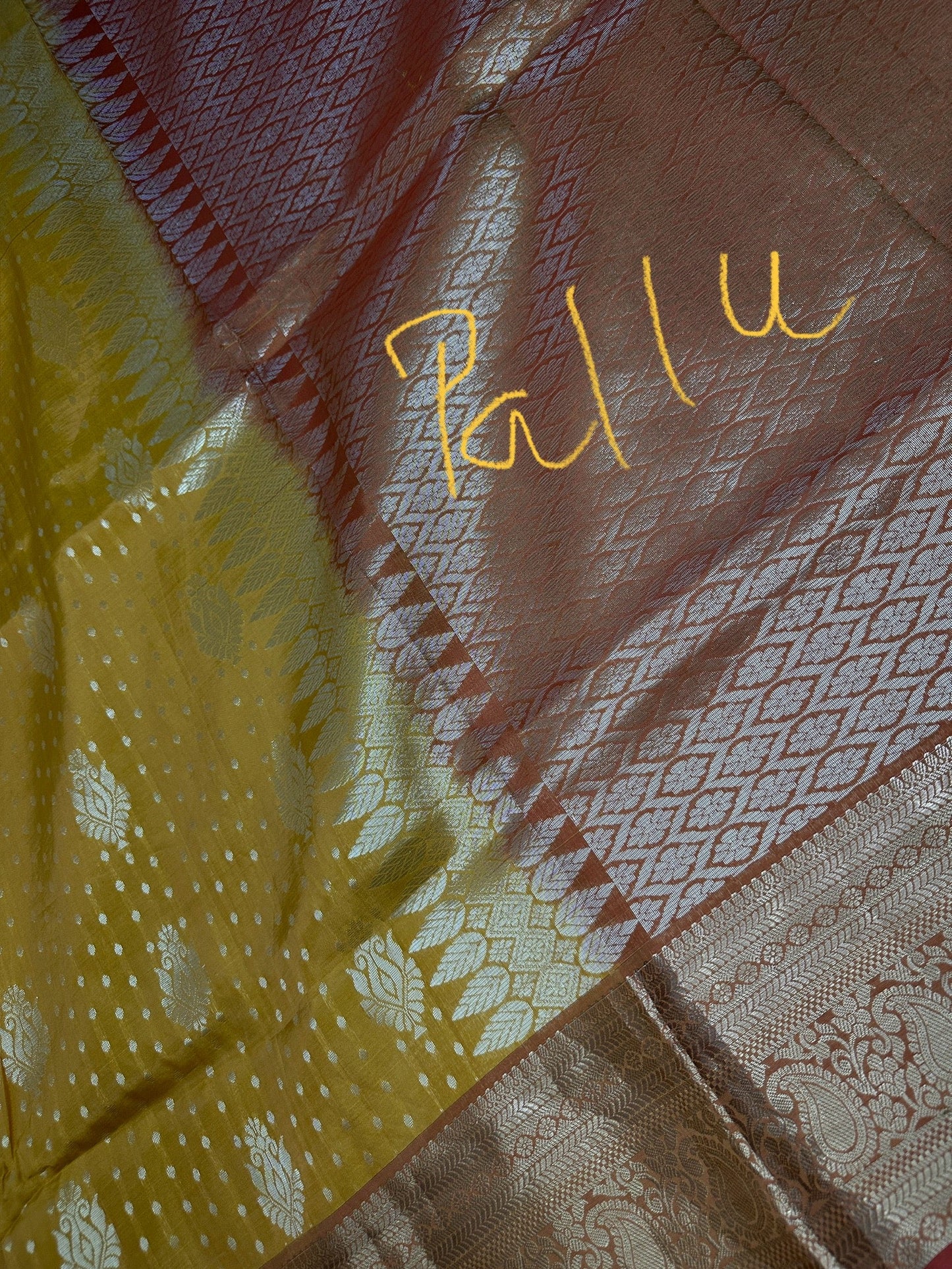Kanchi Soft Silk Mustard Yellow Saree