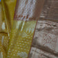 Kanchi Soft Silk Mustard Yellow Saree