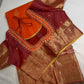 Kanchi Soft Silk Orange Saree