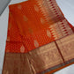 Kanchi Soft Silk Orange Saree