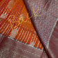 Kanchi Soft Silk Orange Saree