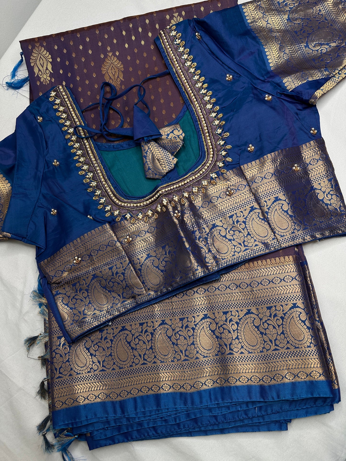 Kanchi Soft Silk Purple Saree