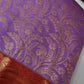 Kanchi Brocade Soft Silk Lavender Red Saree