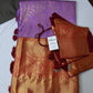 Kanchi Brocade Soft Silk Lavender Red Saree