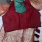 Kanchi Brocade Soft Silk Green Red Saree