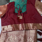 Kanchi Brocade Soft Silk Green Red Saree