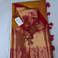 Kanchi Brocade Soft Silk Yellow Pink Saree