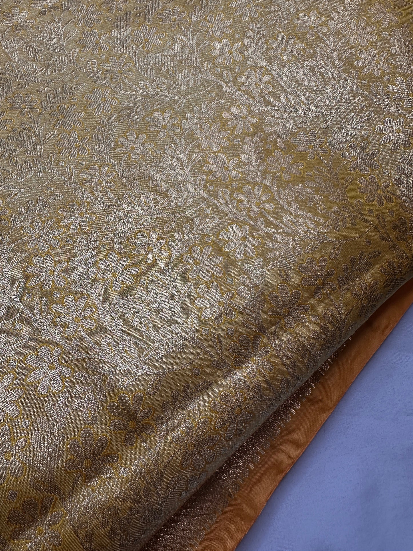 Kanchi Brocade Soft Silk Self Gold Saree