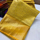 Kanchi Brocade Soft Silk Self Gold Saree