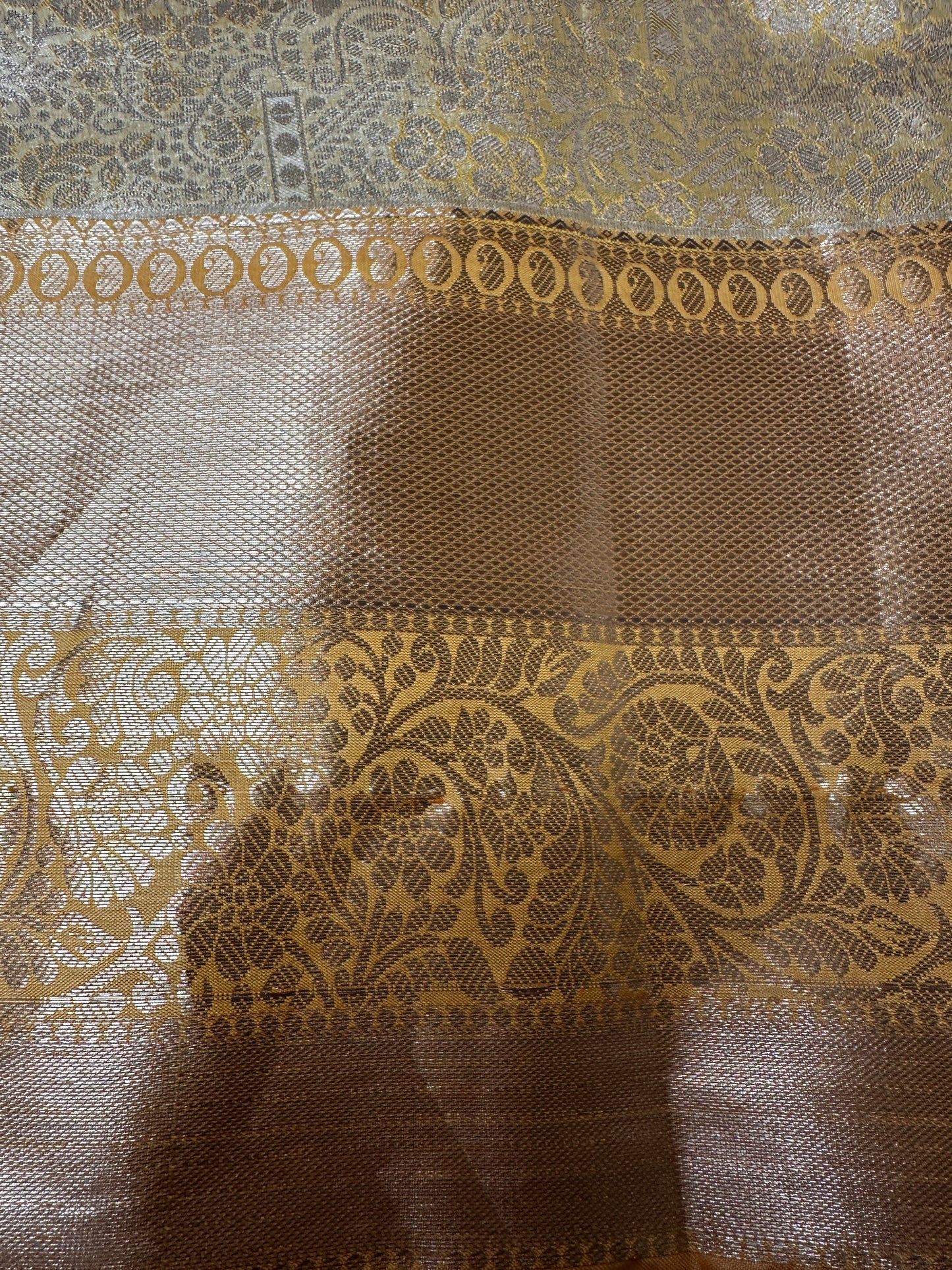 Kanchi Brocade Soft Silk Self Gold Saree