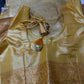 Kanchi Brocade Soft Silk Self Gold Saree