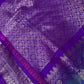 Small Border Semi Gadwal Silk Green Magenta Saree