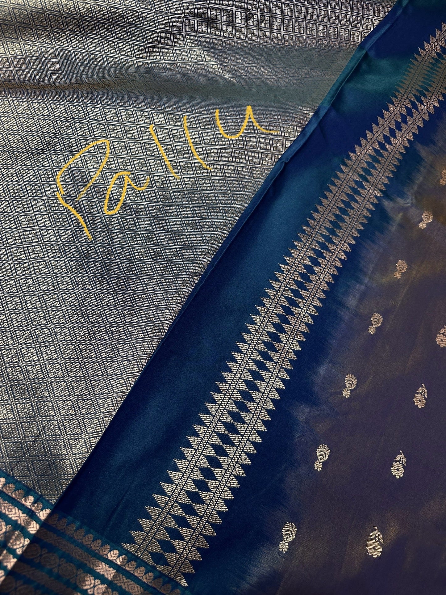 Mangalgiri Pattu Green Soft Silk Saree