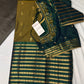 Mangalgiri Pattu Green Soft Silk Saree