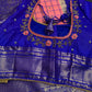 Gadwal Silk Pink Blue Checks Saree