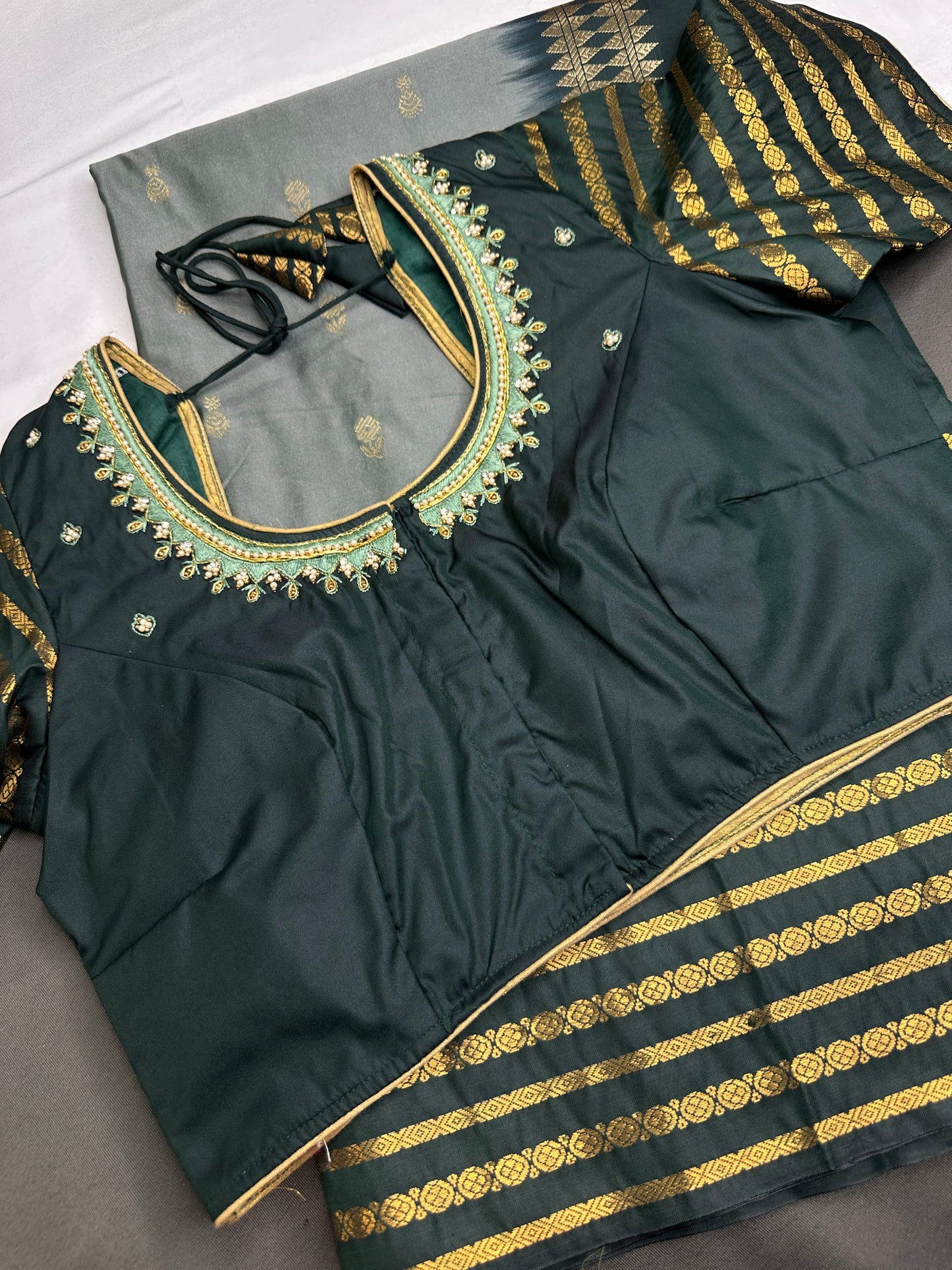 Mangalgiri Pattu Green Soft Silk Saree - 