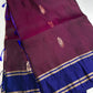 Uppad Semi Silk Purple Blue Saree