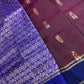 Uppad Semi Silk Purple Blue Saree