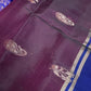 Uppad Semi Silk Purple Blue Saree