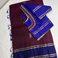 Uppad Semi Silk Purple Blue Saree
