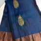 Uppad Semi Silk Blue Pink Saree